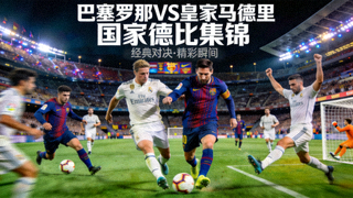 巴塞罗那对阵皇家马德里国家德比集锦